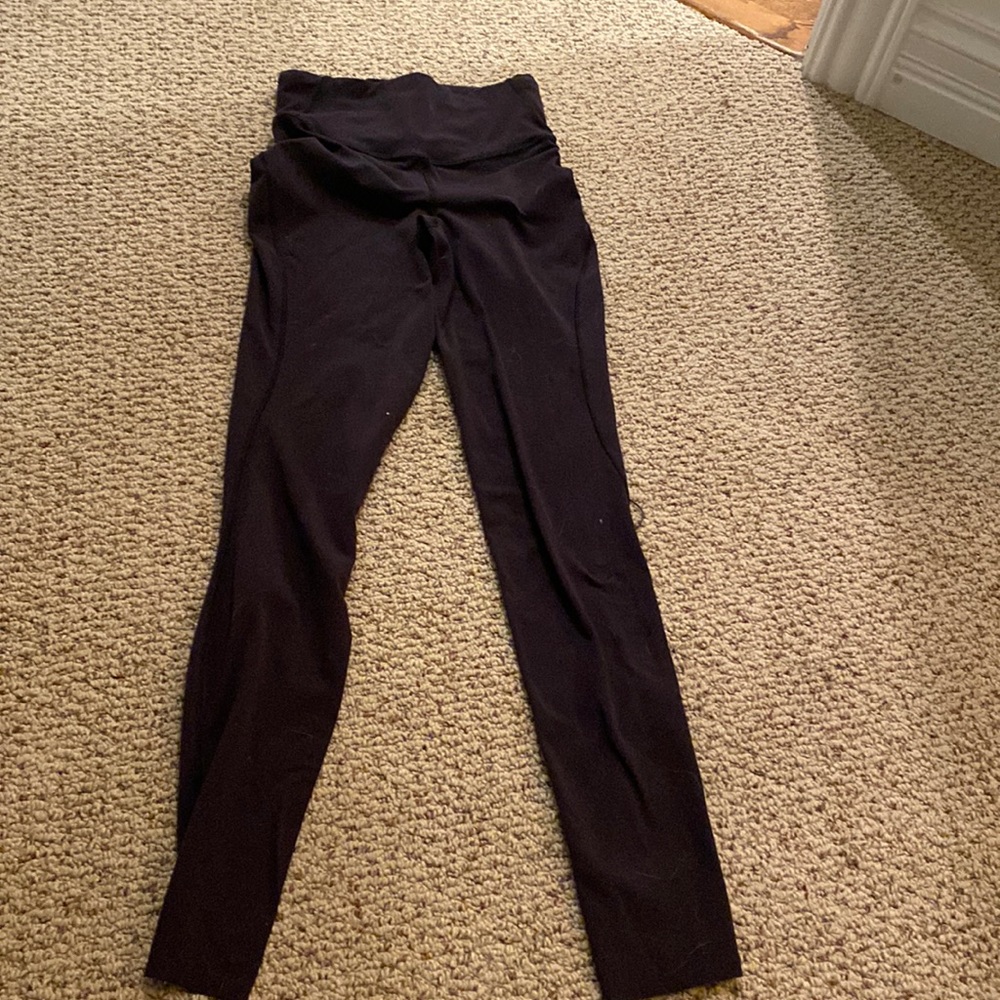 Black Lululemon Leggings- Base Pace High Waisted 28’